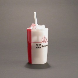 Custom shaped beverage 20 oz soda cup with straw award  award gift or display