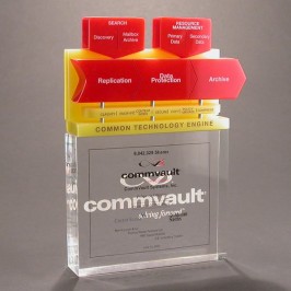 Lucite miniature flowchart display