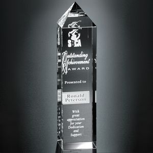 Crystal award, trophy, gift for recognition