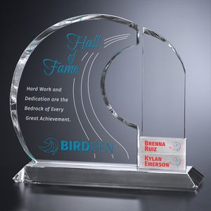 Crystal award, trophy, gift for recognition