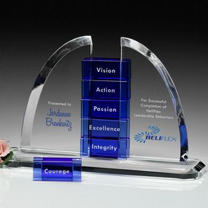 Crystal award, trophy, gift for recognition