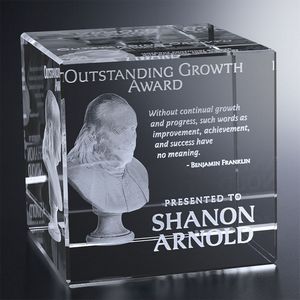 Crystal award, trophy, gift for recognition