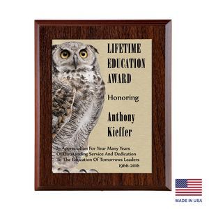 SP-SW, SP-SW7, SP-SW8, Commission, Simulated Walnut Panel, Aluminum Plate, Plaques, usa, america