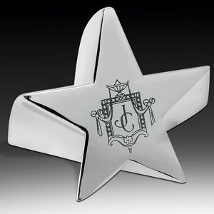 TS-060, TS-060, Radiant Star Award, Polished Silver-Plated Zinc Alloy, Business Gifts