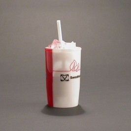 Custom shaped beverage 20 oz soda cup with straw award  award gift or display