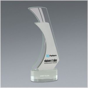 Glass, Metal, Crystal, Award, Recognition, Full Color, Color Logo, Color Printed, Sail