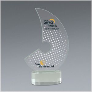Glass, Crystal, Award, Recognition, Full Color, Color Logo, Color Printed