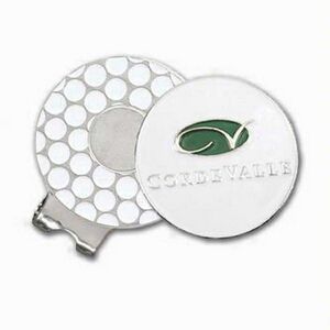 IMC, Hat Attachment, Nickel, 1" Ball Placement Disk, Soft Enamel Disk, Ball Place Keeper, Round, Mark Ball Place