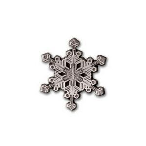 Pewter, Snowflake, Holiday Decoration, Lapel, Sharp Point, Attachable