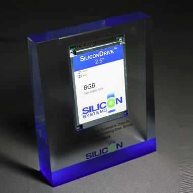 Computer module embedment in Lucite award