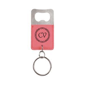 Key Chains / Rings, Openers, Leatherette, Square / Rectangle