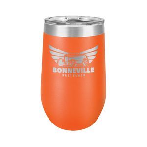 16 Oz., Mugs, Double Walled, Stainless Steel, Oval Stemless, Lid, Sip Through Lid