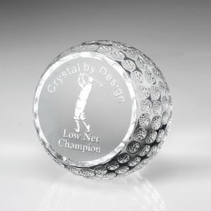 Golf Ball, Crystal Award, Crystal, Trophy