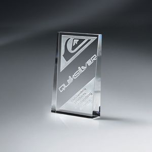 optic crystal award, crystal award, Small, Wedge Collection, Optic, Rectangle, Square Corner, Transparent, Freestanding, Glass, Recognition, Achievement, FREE PERSONALIZATIONS, free setup, free art