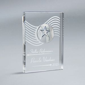 Commemorative, Recognition, Premier, Corporate, Gift, Achievement, Award, Awards, Executive, star, medallion, tablet, crystal
