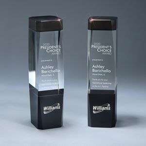 Optic Crystal, crystal award, Square Base, Square Base, Achievement Recognition