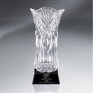 luxury, faceted, crystal award, award crystal, vase, deep, decorative, refract light, brilliant shine, Award Ceremony