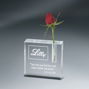Vase, Award, Crystal, Crystal Award, Recognition, Gift, Optic Crystal Award
