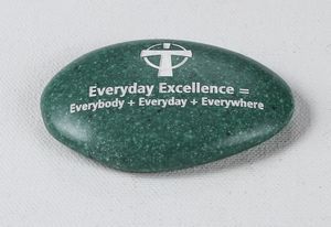 SMRCK, Skipping, Rock, Natural, Groundbreaking, Recycled, Oval, Nature, Marble, Onyx, Granite, Dedication, Worry, Key Word, Core Values, Bible Verse, Mission Statement, Small