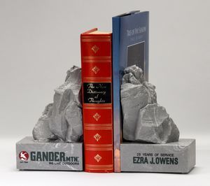 HOBKE, Holder, Marble, Stone, Rock, Summit, Cast, Book Support, Book Prop, Recognition, Granite, Desk Essentials, Donor, Board of Directors, Marble, Granite, Onyx