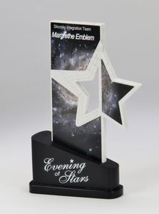 Star, Sculpture, Art, Modern, Contemporary, Reflection Star, 5 Point, Base, Recognition