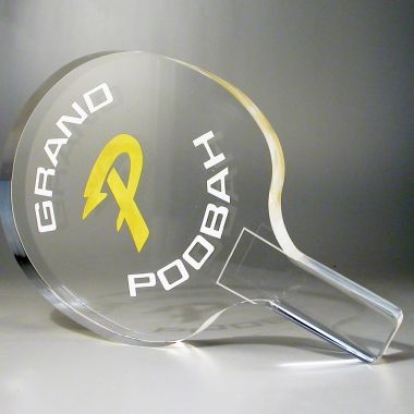 Custom paddle shape as trophy or award