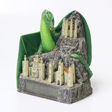 Custom castle and dragon shaped Stone gaming bespoke award and trophy