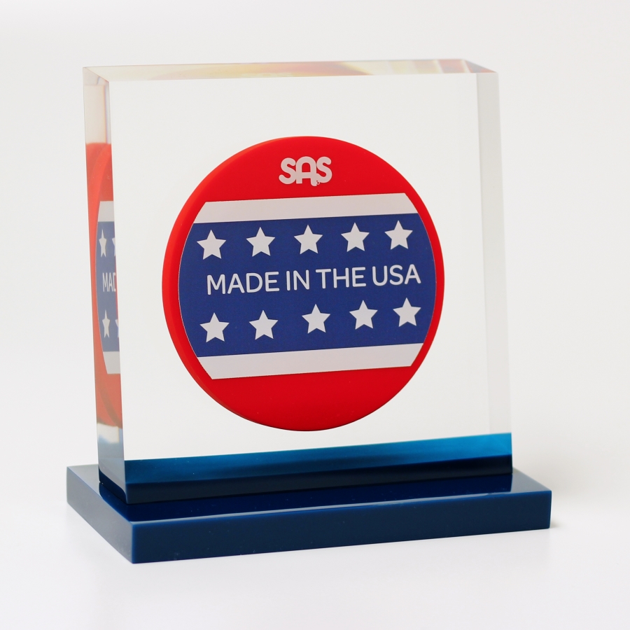 Made in USA counter display or award