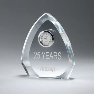 Clocks, Crystal award, trophy, gift for recognition