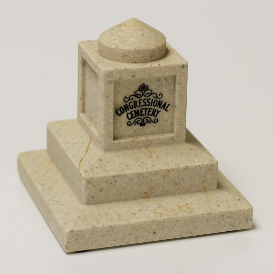 Miniature cemetery mausoleum stone gifts or trophy or award