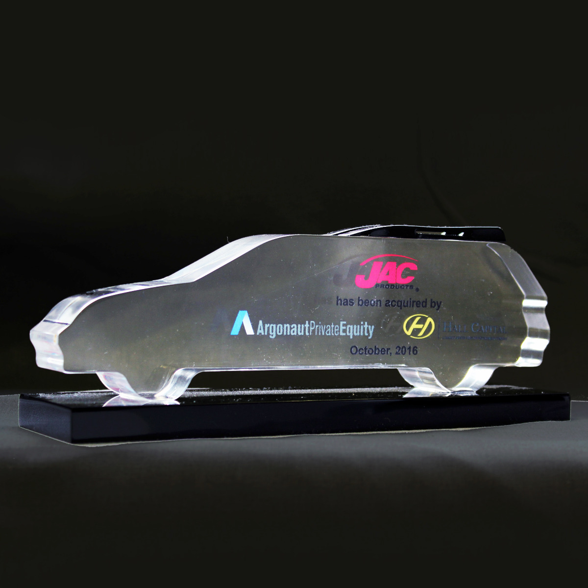 Custom designed long haul container freight truck Lucite bespoke awards or gift  