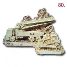 Custom shaped replica dump truck Stone awards